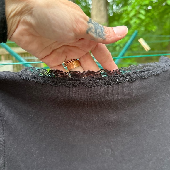 Cotton On Womens Daisy Lace Trim Tee size M - Picture 7 of 10